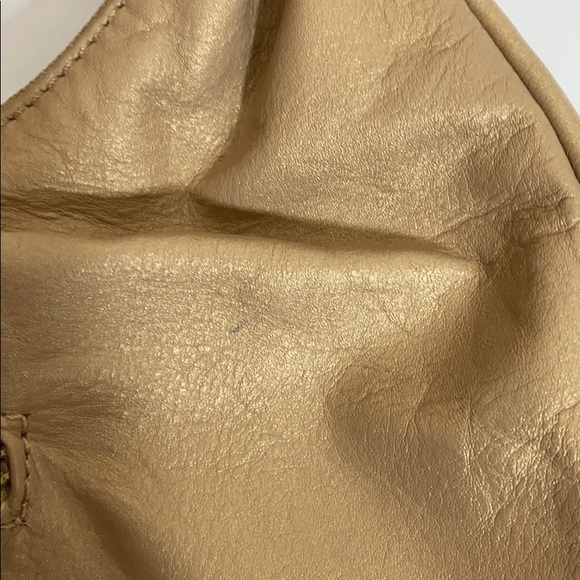 Michael Rome Designs Gold Leather Hobo Bag - Picture 6 of 8